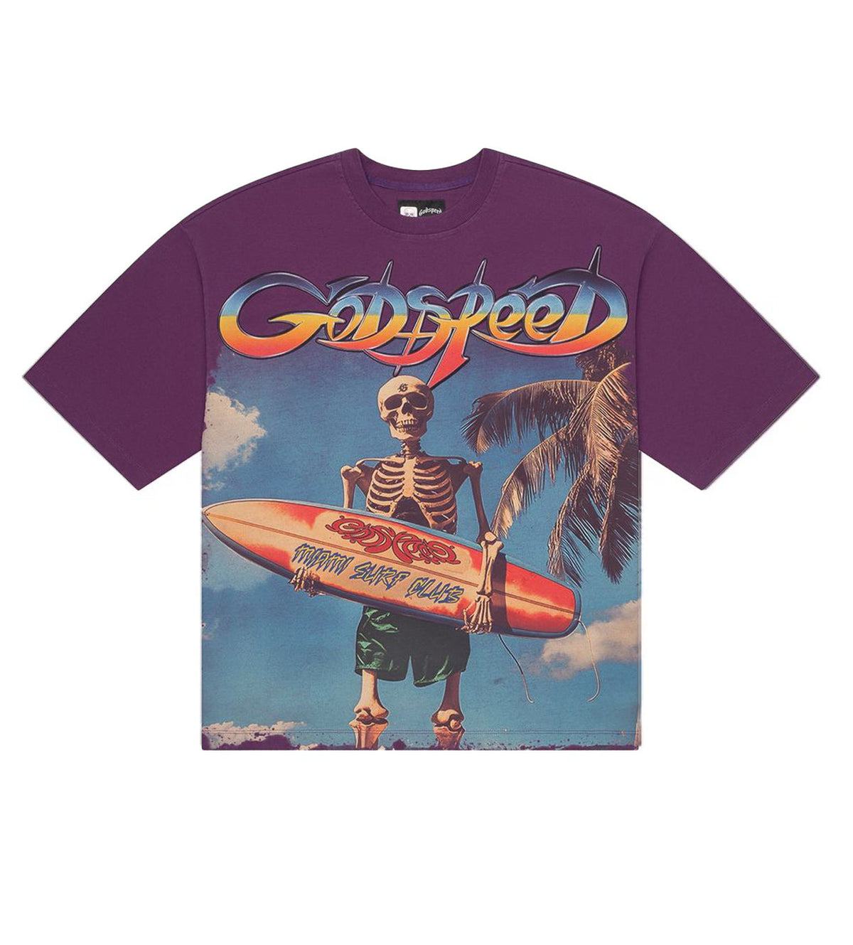 Godspeed Miami Surf Club Tee Purple