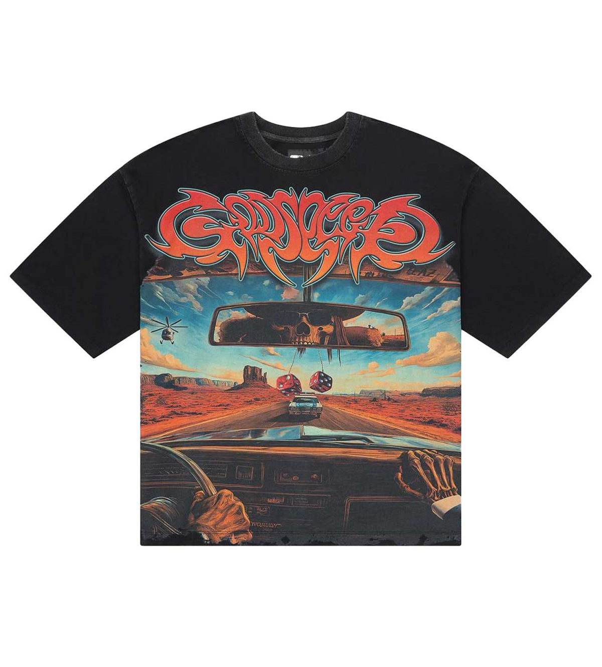 Godspeed On The Run Tee Black