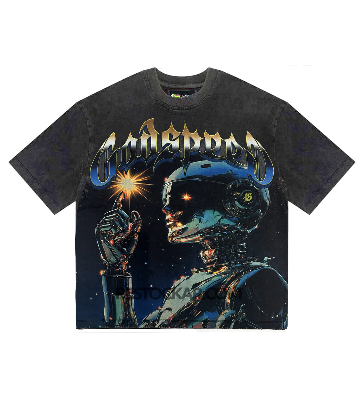 Godspeed Sputnik Moment Tee Black Wash