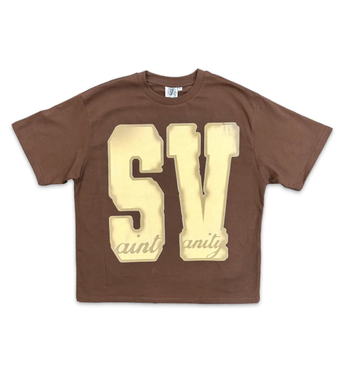 Saint Vanity Logo Tee Brown